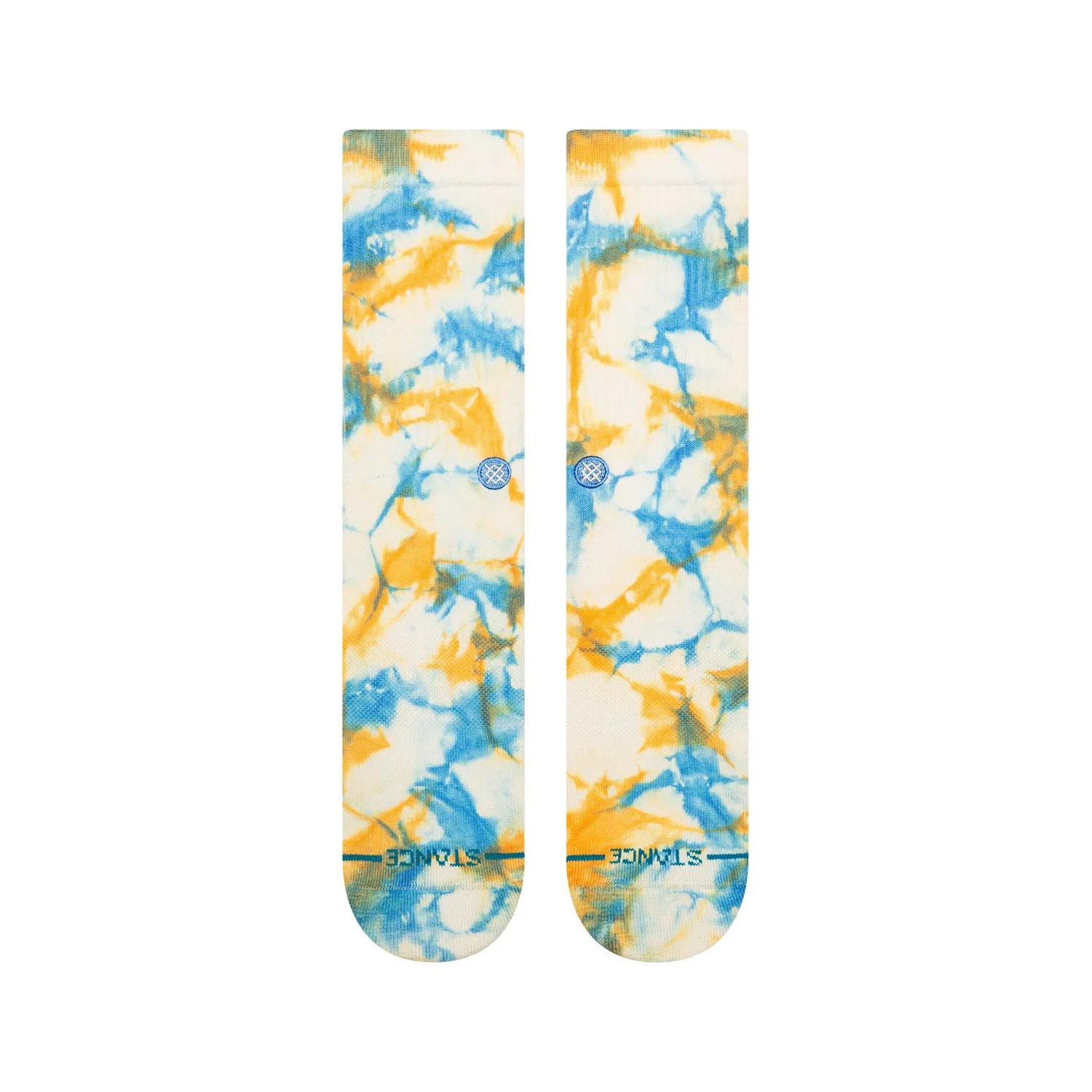 Stance Spotty Dye crewsokker mango bomuld