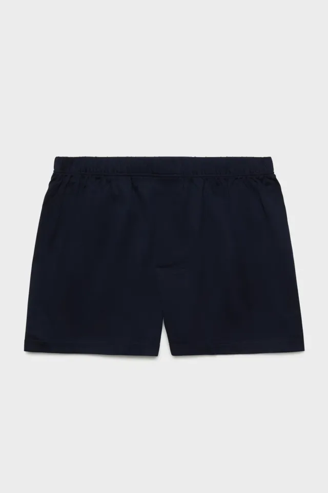 Bresciani Classico boxershorts navy 100% bomuld