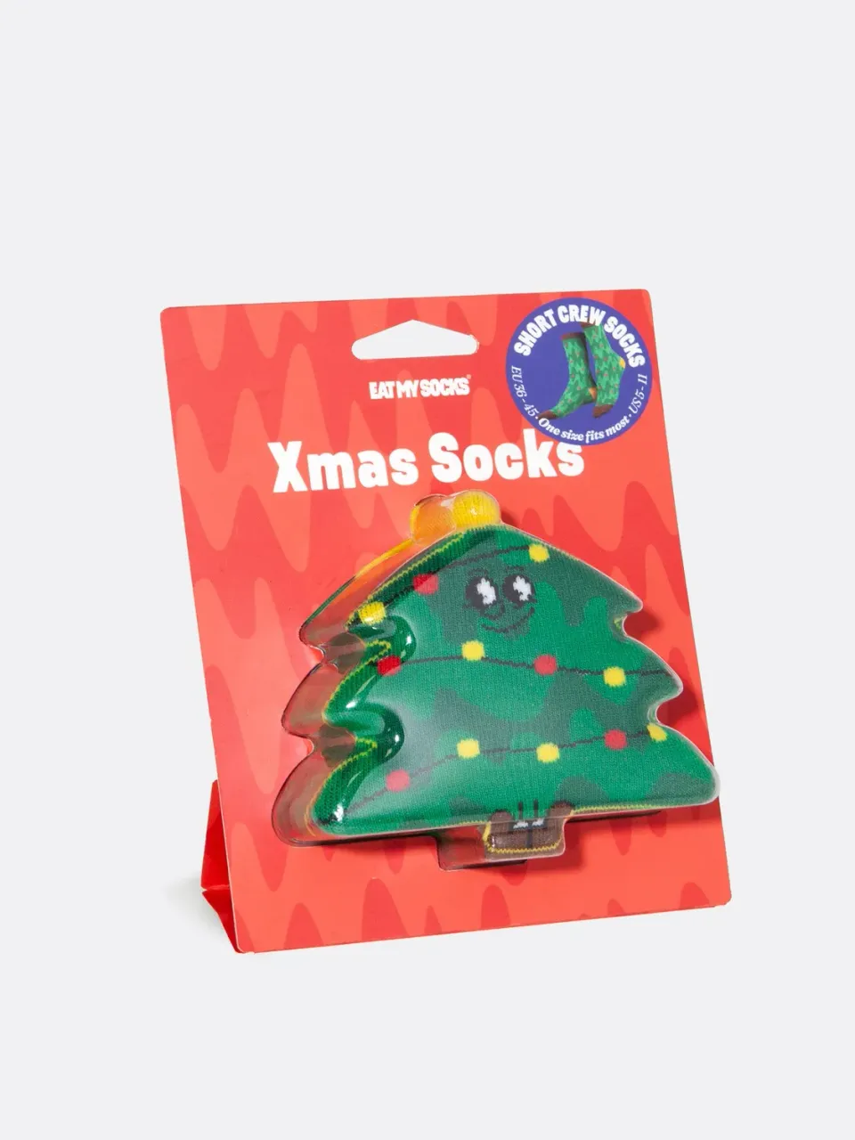 Eat My Socks Xmas Tree julestrømper gave 3D grantræ
