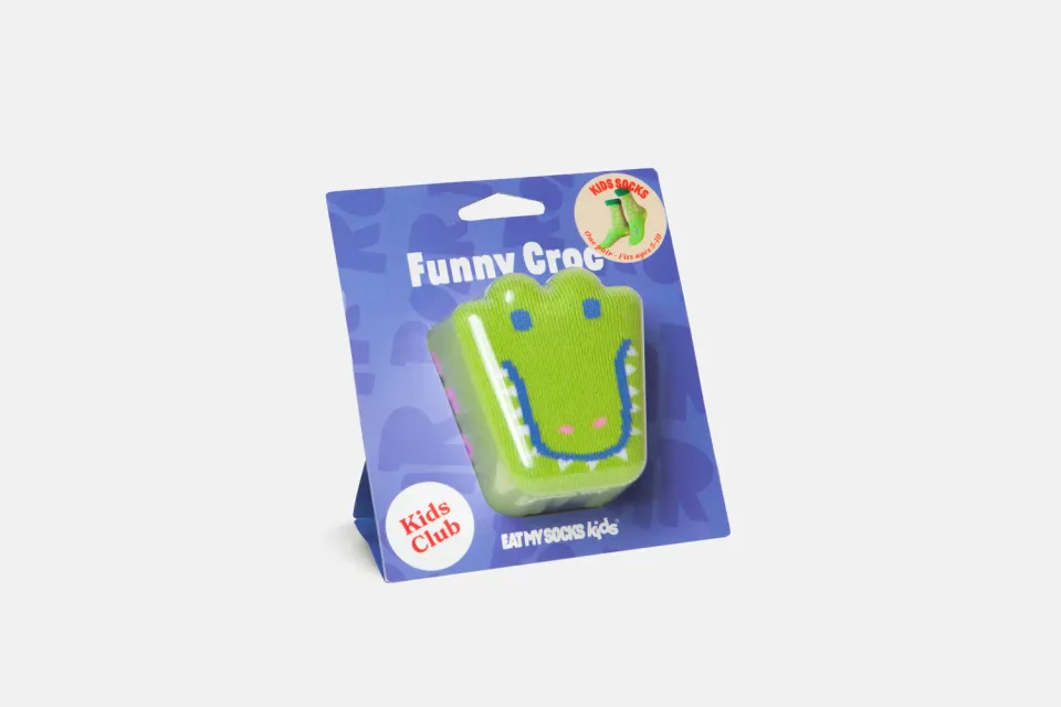 Eat My Socks Funny Croc kids strømper krokodille