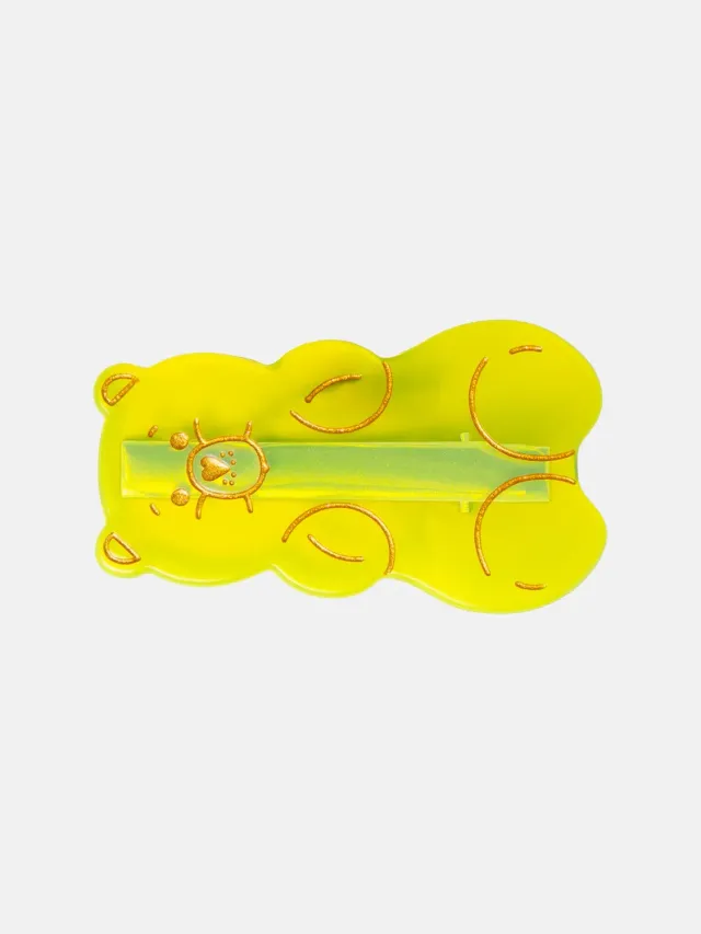 Eat My Socks Yellow Gummy Bear hårspænde