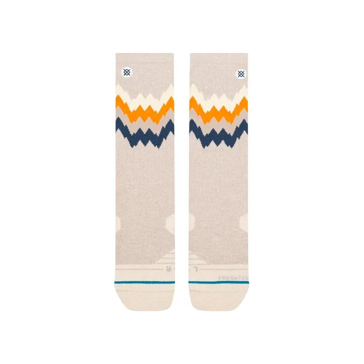 Stance Thompson Hike crew vandrestrømper oatmeal – uld