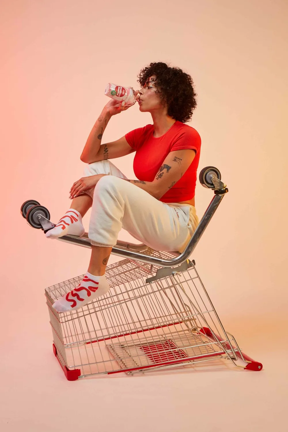 Eat My Socks Strawberry Smoothie sokker 2 par
