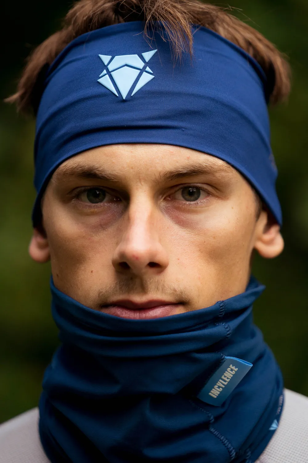 Incylence Headband V3 Navy Sky Blue pandebånd bredt