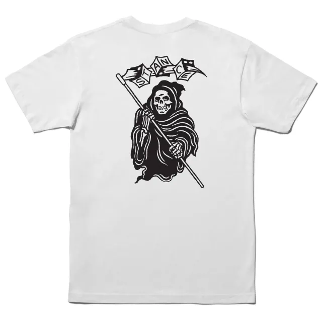 Stance High Roller t-shirt hvid 100% bomuld grafisk