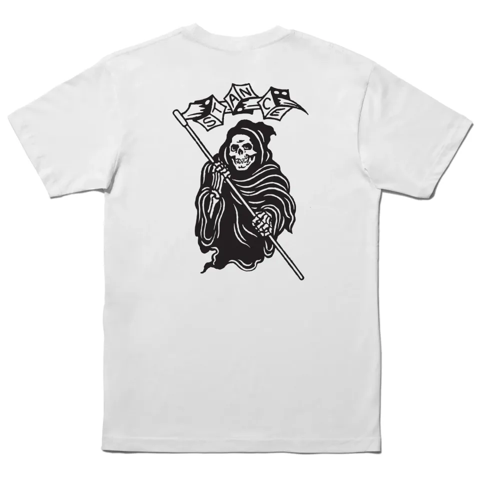Stance High Roller t-shirt hvid 100% bomuld grafisk