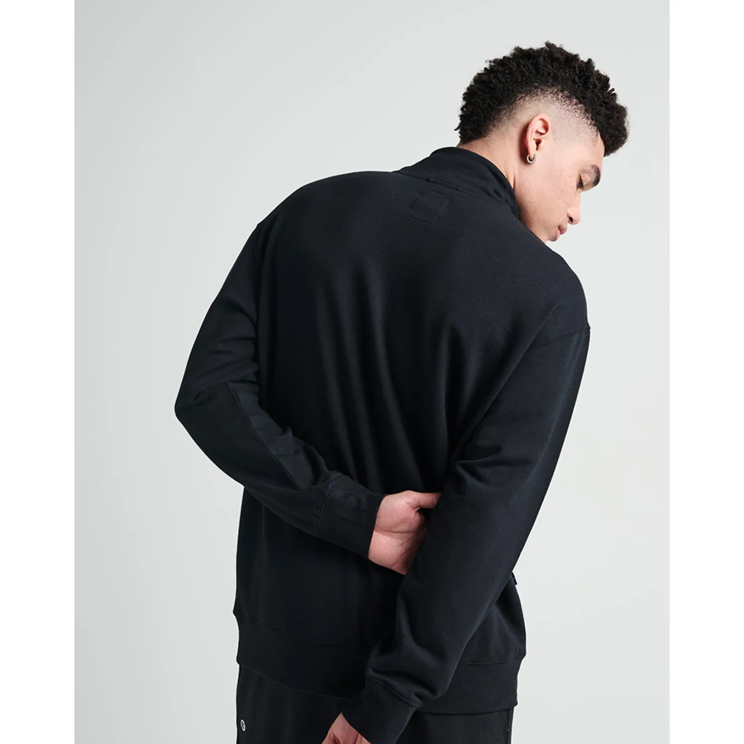 Stance Shelter 1/2 Zip sweatshirt sort blød
