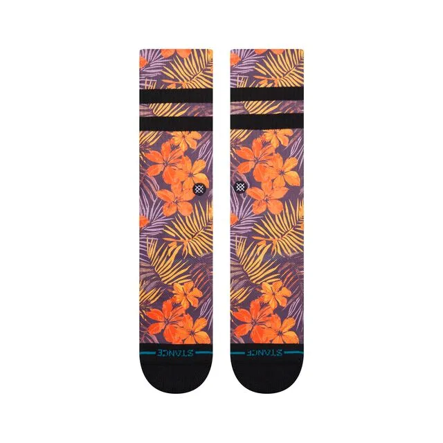 Stance Poipu crew sokker orange – medium cushion