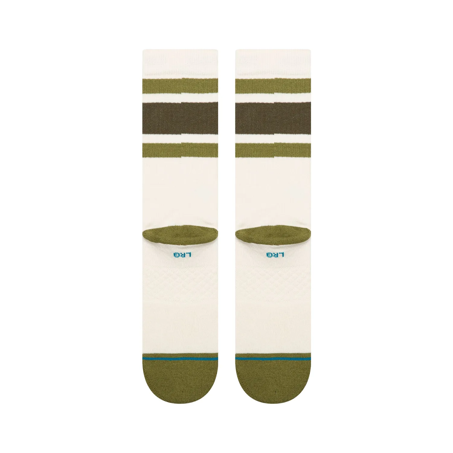 Stance Boyd crew strømper military green – sokker i kæmmet bomuld