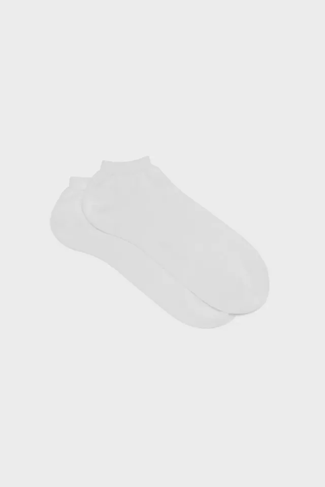 Bresciani Essentials Vito sneakersokker hvide bomuld