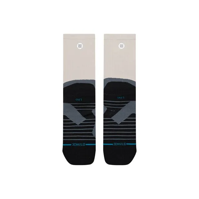 Stance Pace Light Crew løbestrømper lysegrå lette