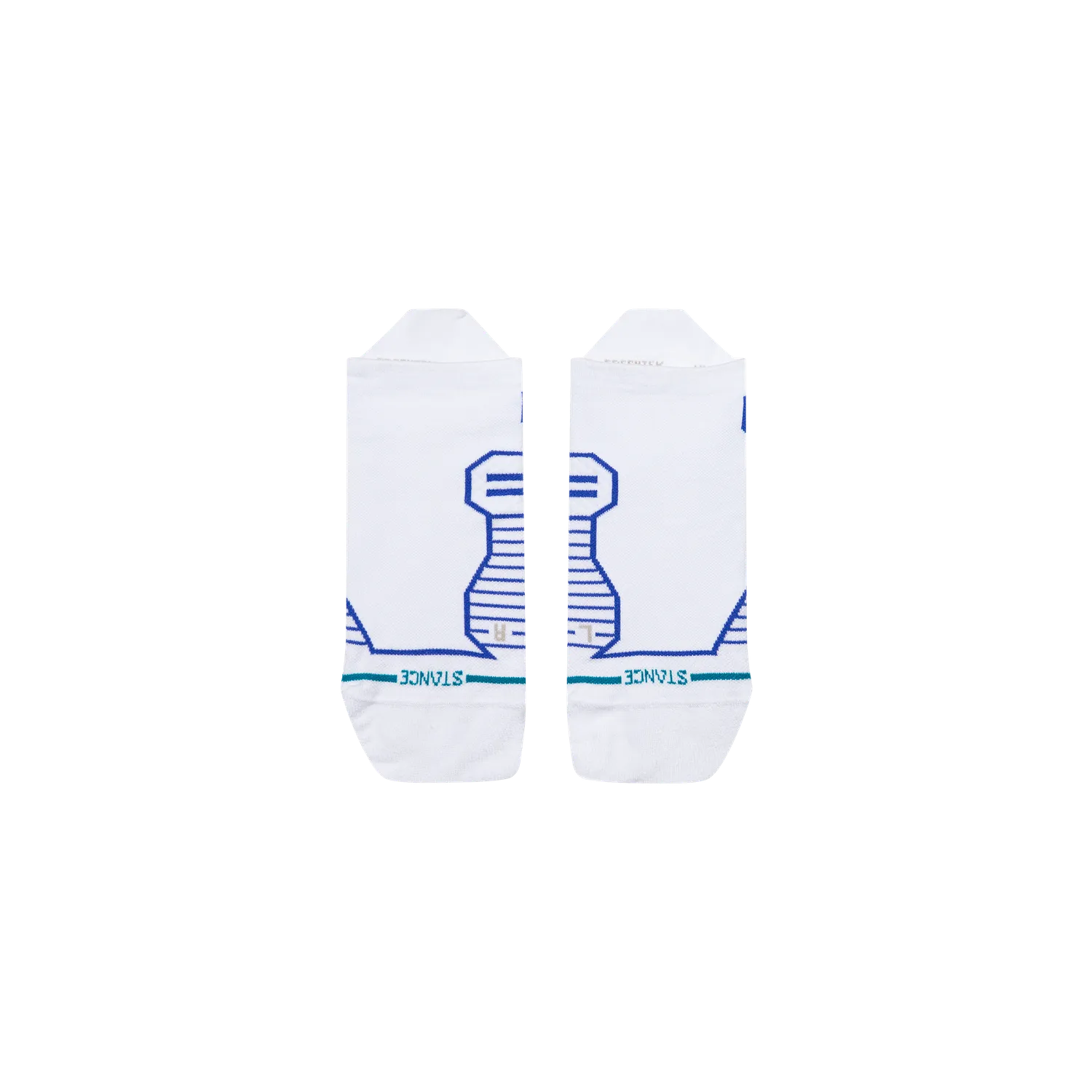 Stance Variegated løbestrømpe hvid – ultralet