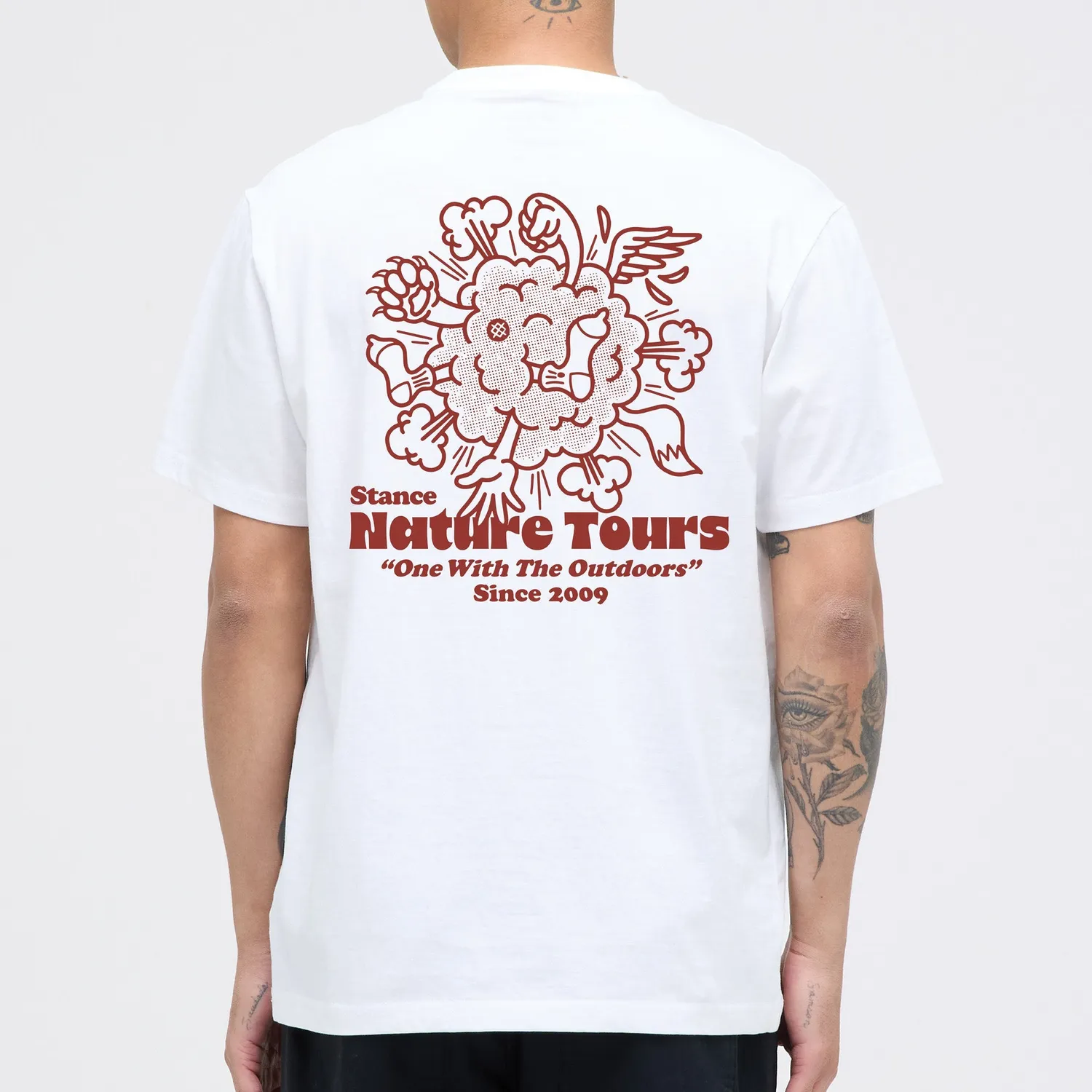 Stance Outdoors t-shirt hvid bomuld