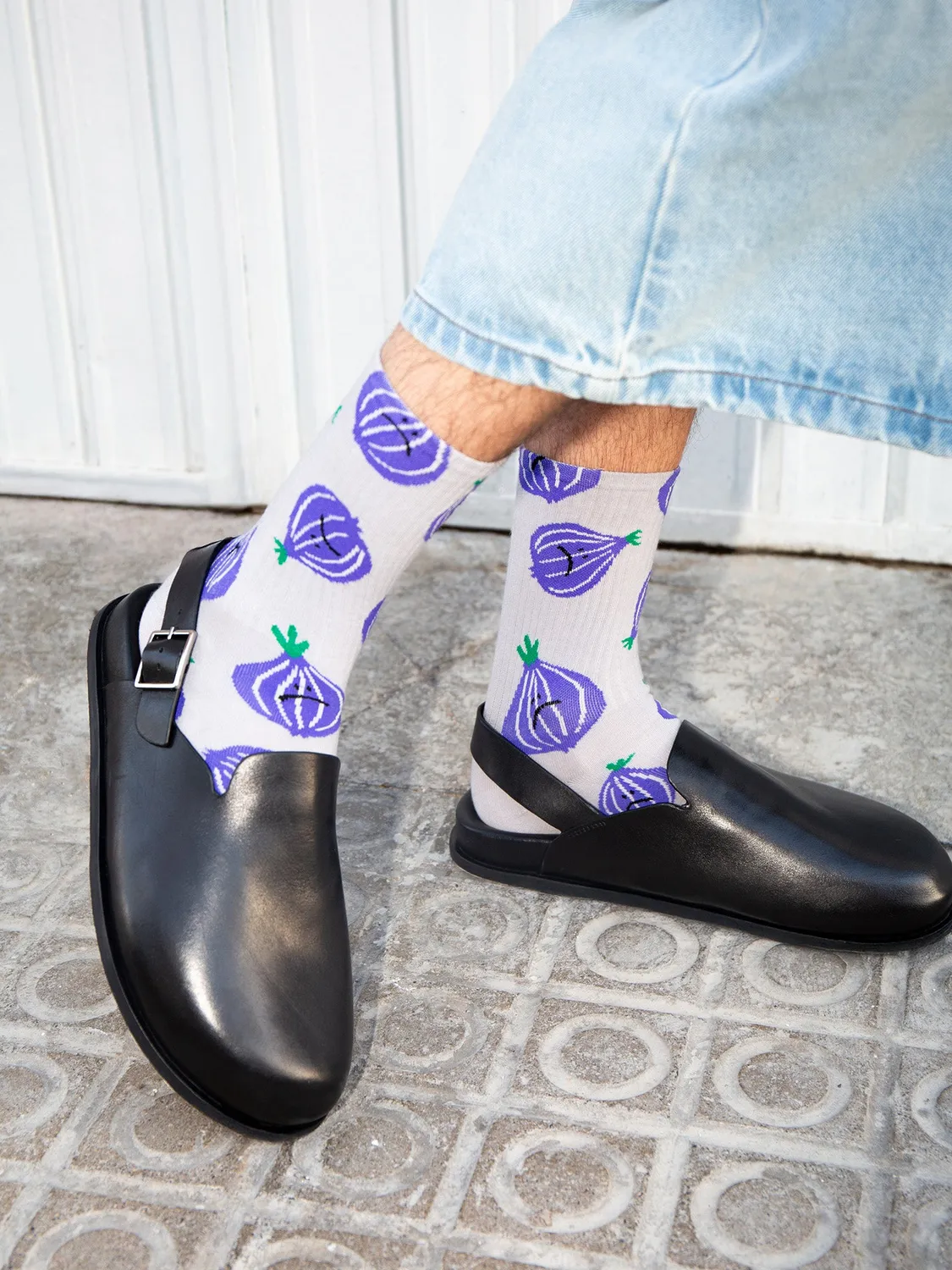 Eat My Socks Crying Onions sokker flat-pack løg