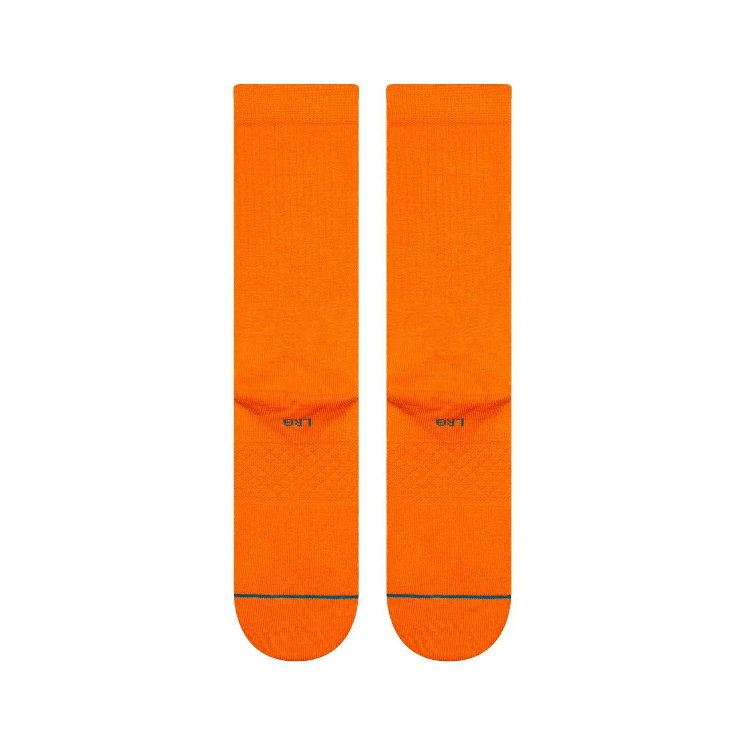 Stance Icon Crew strømper orange – kæmmet bomuld