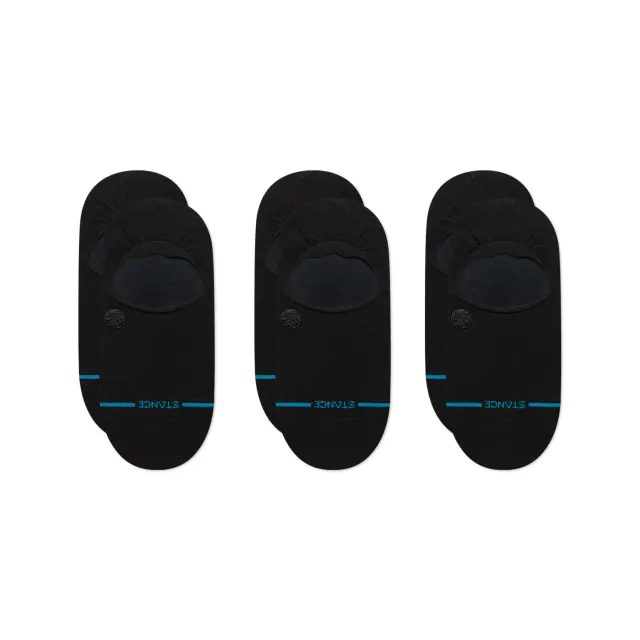 Stance Icon No Show strømper 3-pak sort let polstring