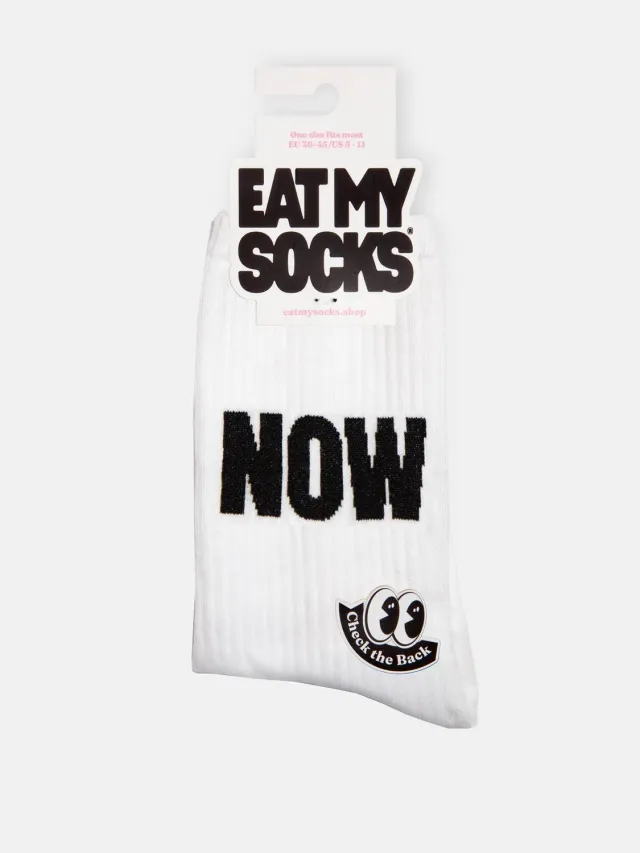 Eat My Socks Now Flat-Pack strømper statement