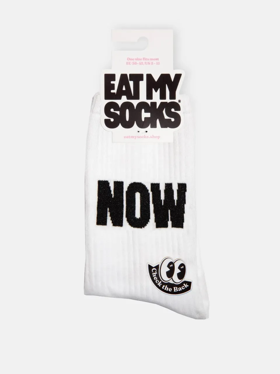 Eat My Socks Now Flat-Pack strømper statement