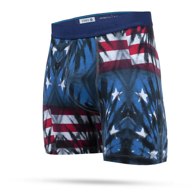 Stance Banner boxer brief blå bomuld 6 tommer