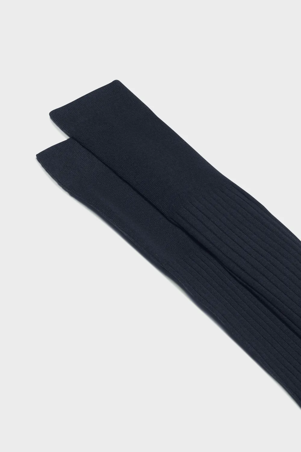 Bresciani Marcello strømper navy økologisk bomuld
