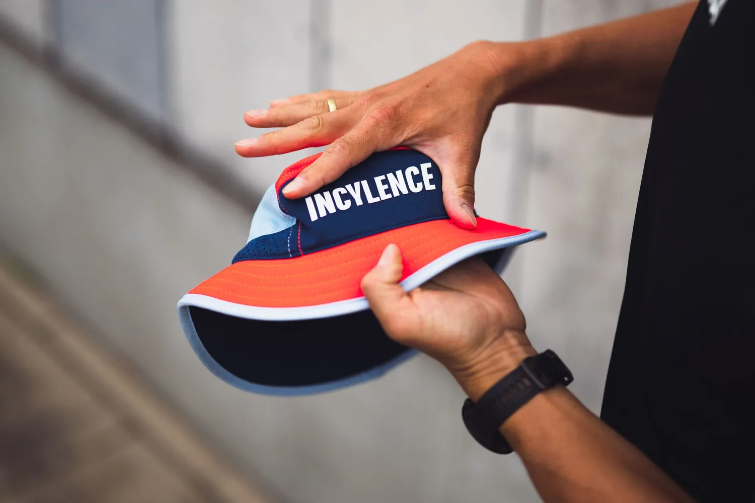 Incylence Bucket Hat bøllehat Midnight Blaze polyester