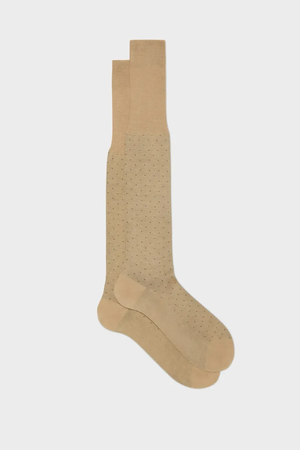 Bresciani Essentials Fabio strømper 1 par tan prikket bomuld