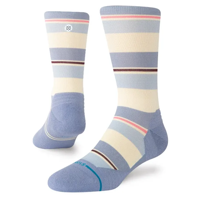 Stance Milo Light Crew løbestrømpe blå nylon
