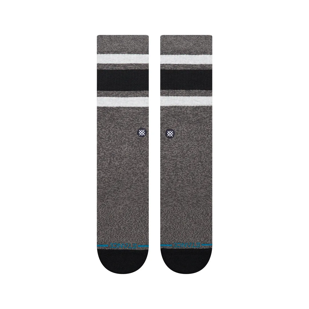 Stance Boyd Crew sokker charcoal stribet