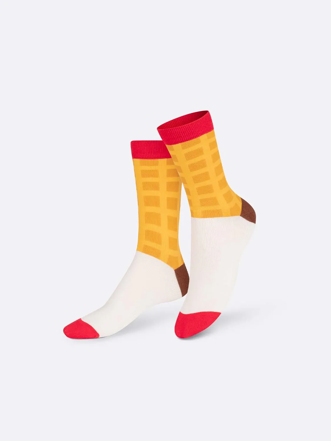 Eat My Socks Sweet Waffle sokker vaffel 3D