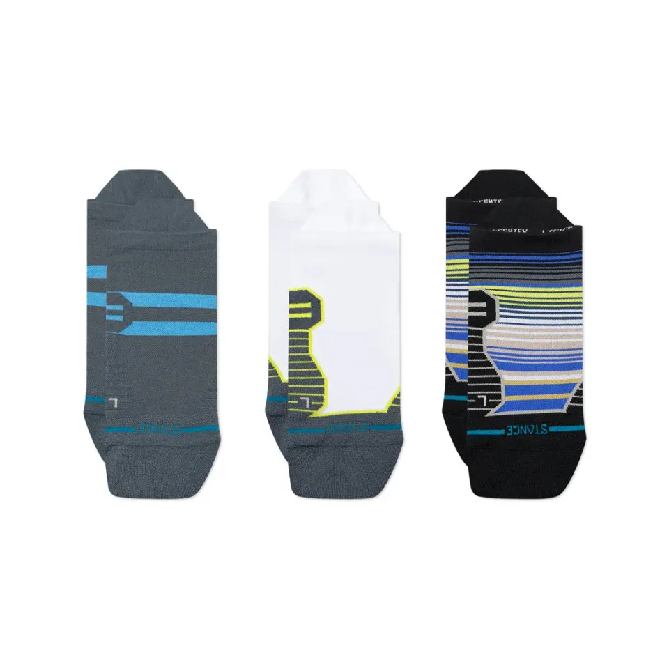 Stance Stripe Light Tab løbestrømpe 3-pak multi tynd