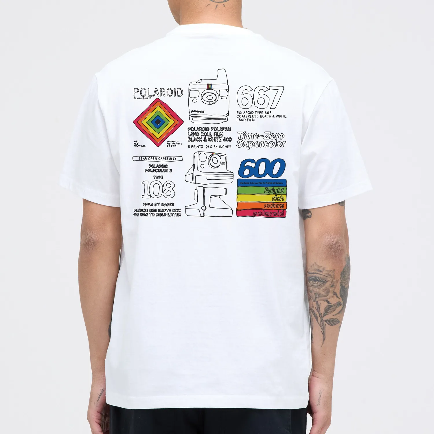 Stance Polaroid Cartridge T-shirt hvid bomuld