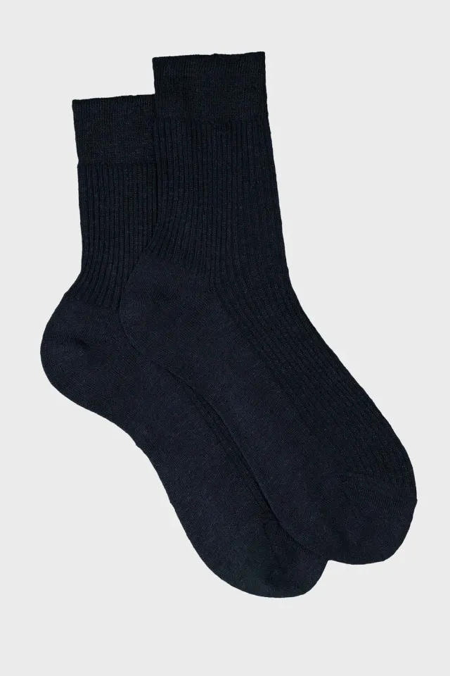 Bresciani Essentials Sara strømper navy damehør