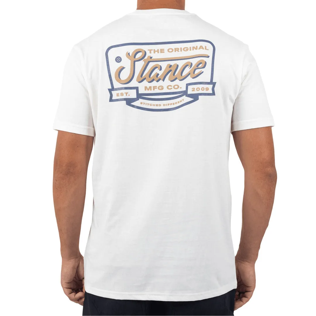 Stance Script Seal t-shirt Canvas bomuld