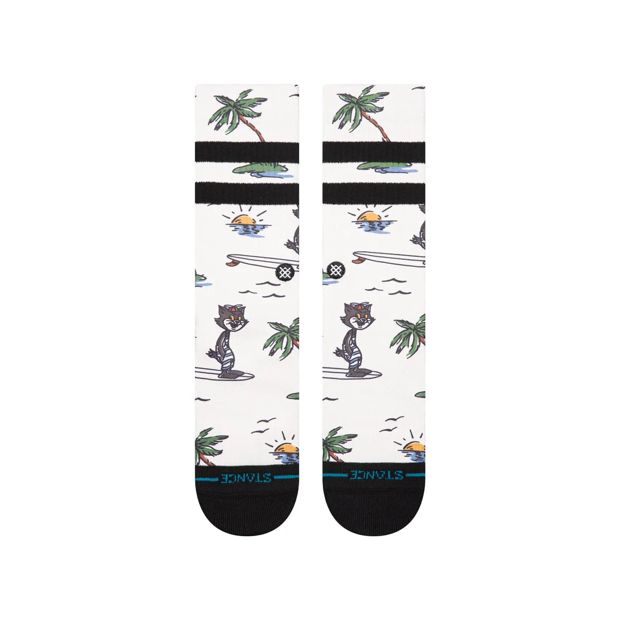 Stance Kool Katz Surf crew sokker Canvas medium pude