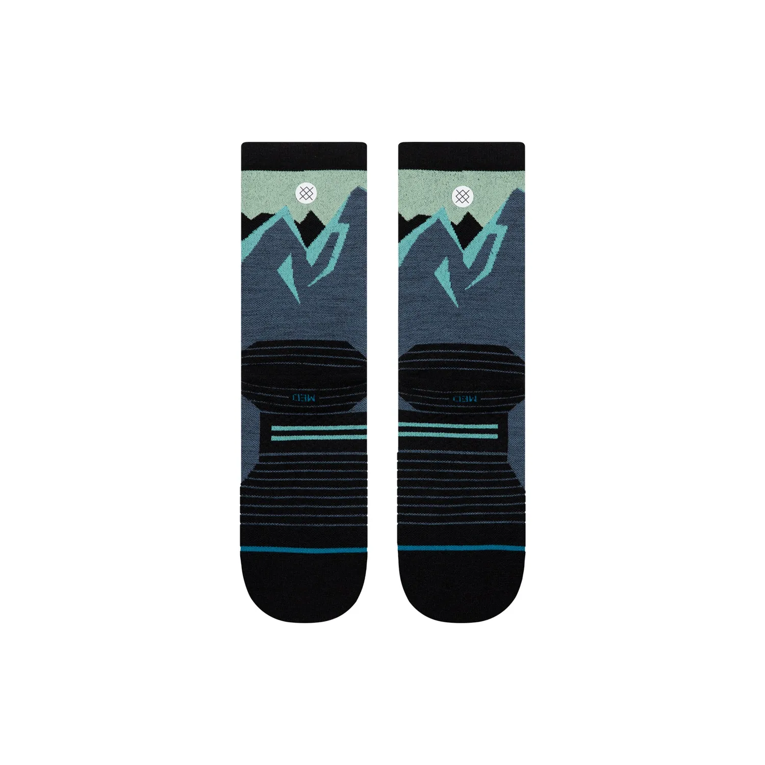 Stance Icy Mountain Light Wool Crew sokker indigo uld