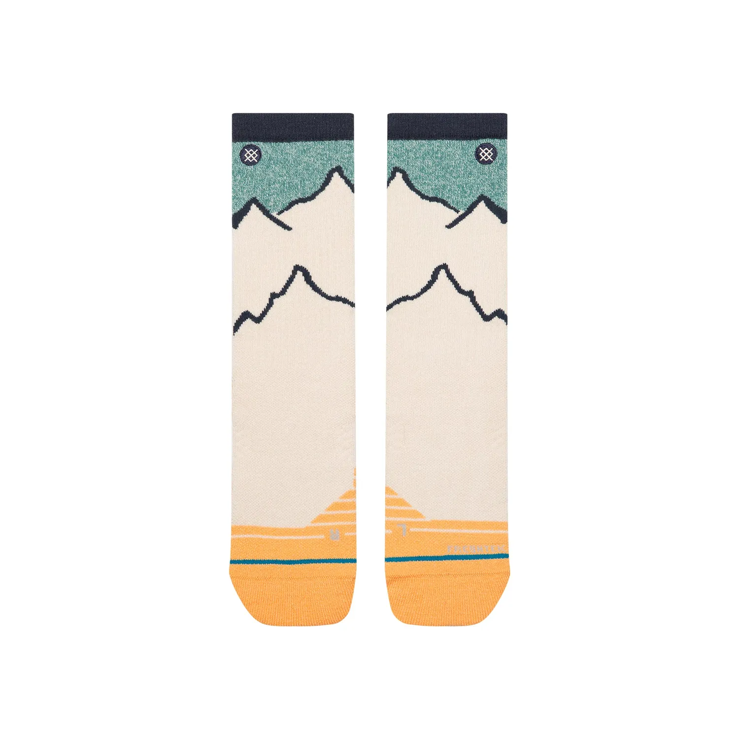 Stance Peaking Hike crew strømper tan medium
