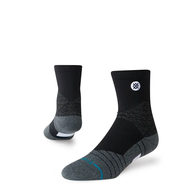 Stance Icon Sport Quarter strømper sort medium polstrede