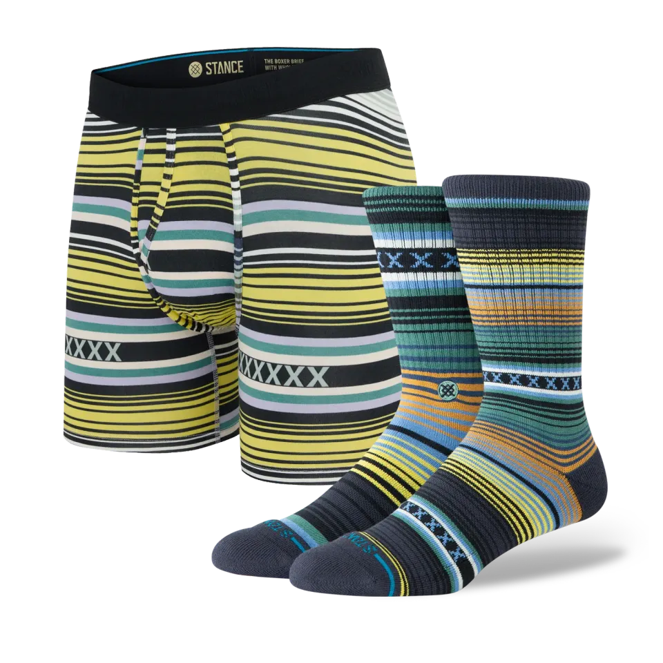 Stance Curren Crew + Wholester 2-pak orange