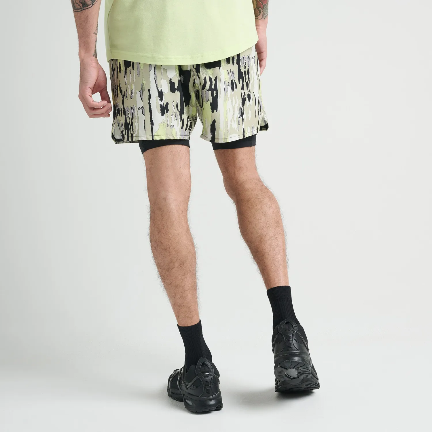 Stance Flux Performance shorts green camo liner