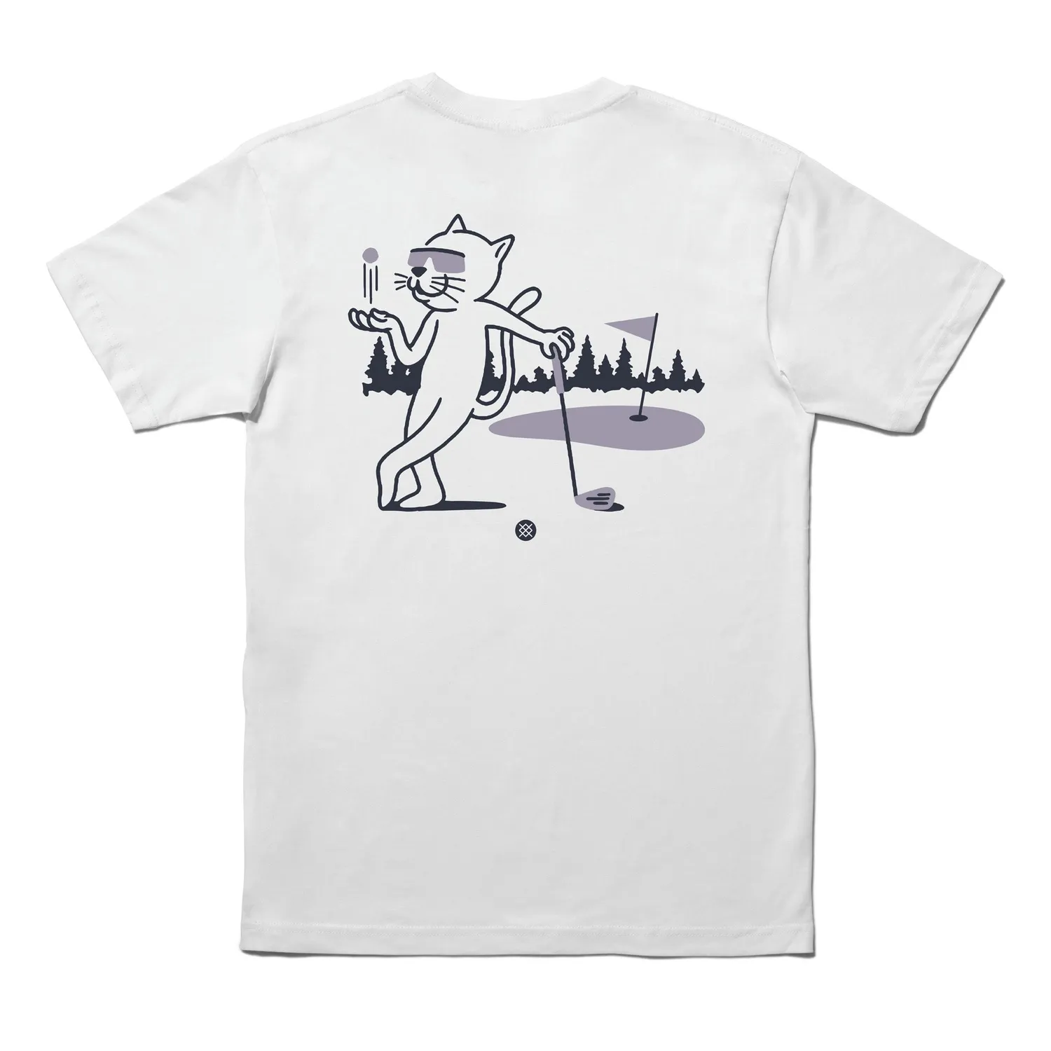 Stance Players Club T-shirt Hvid – bomuld, grafisk print
