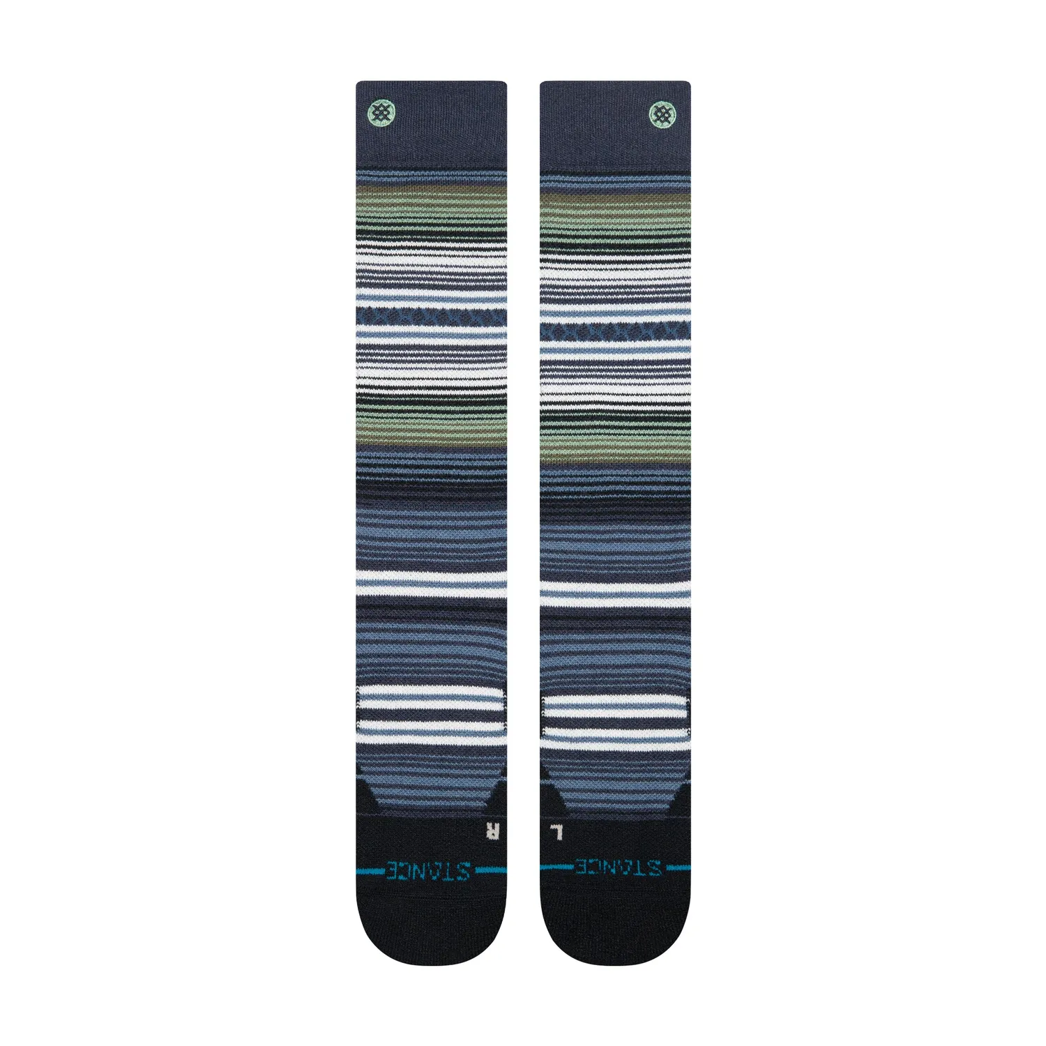 Stance Curren Mid Wool skistrømper navy – uld