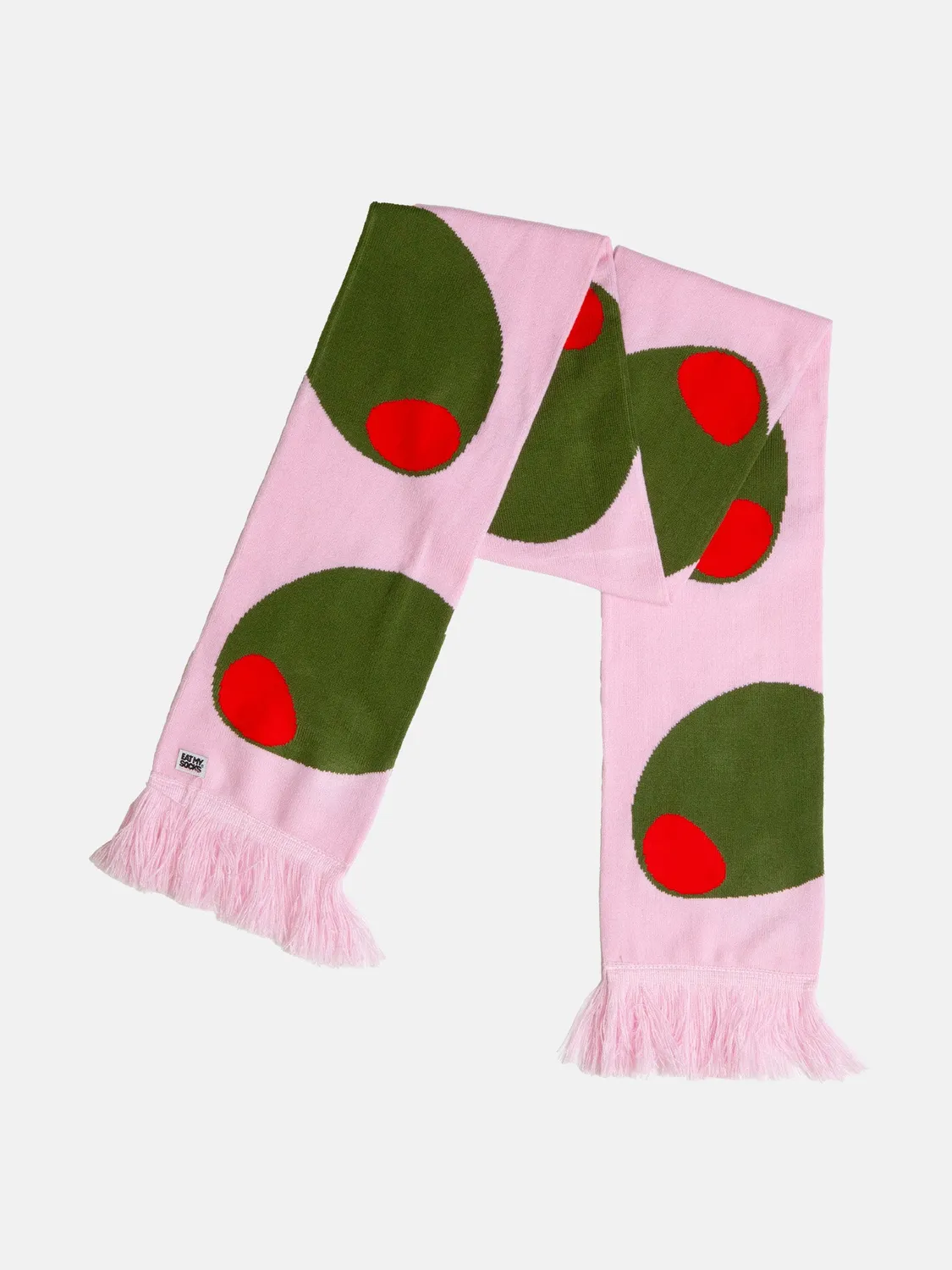Eat My Socks Olive tørklæde oliven bomuld