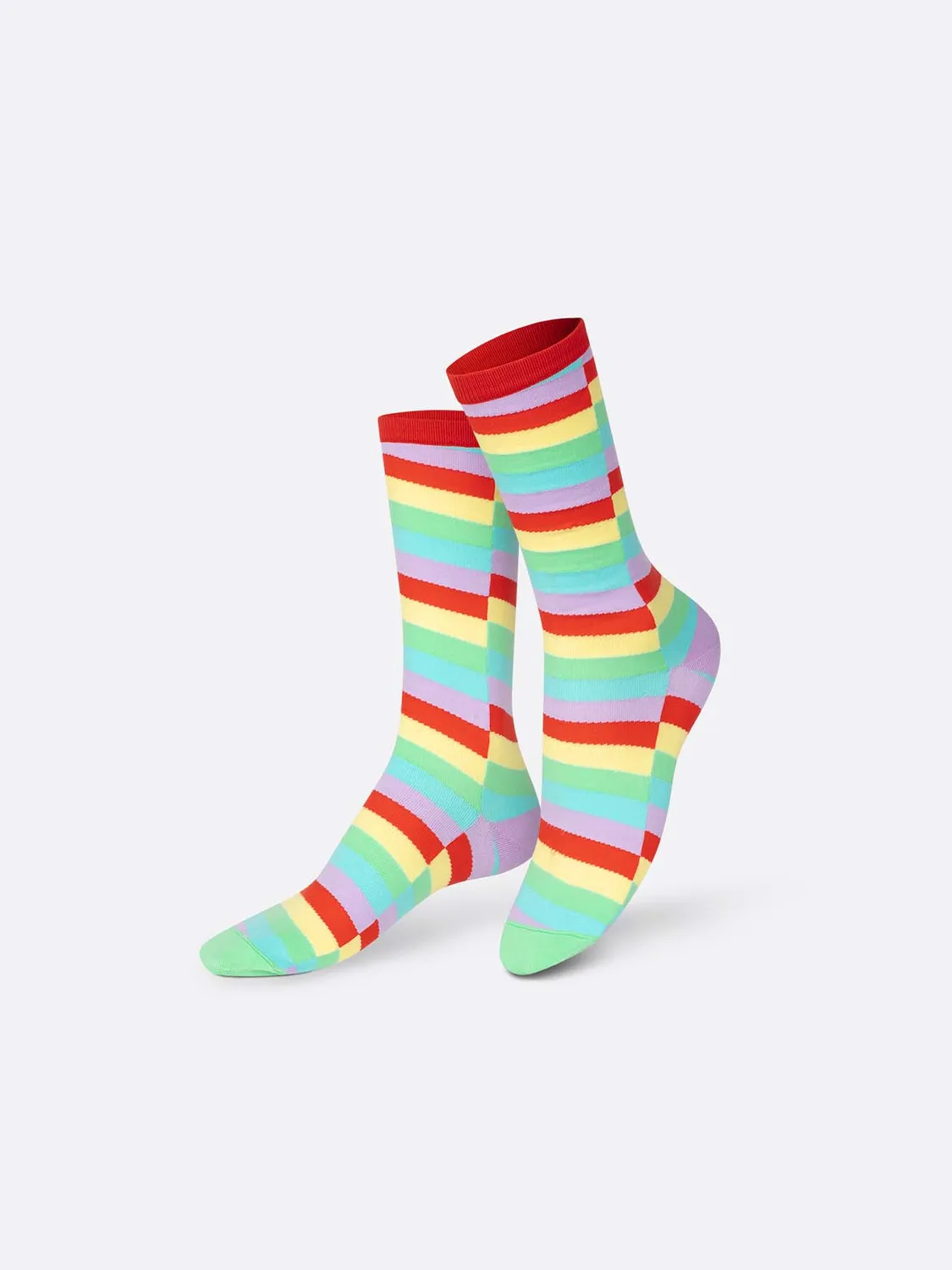 Eat My Socks Sweet Lollipop strømper regnbue bomuld