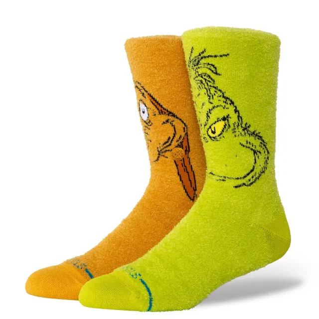 Stance Grinch and Max Crew strømper grøn – jul