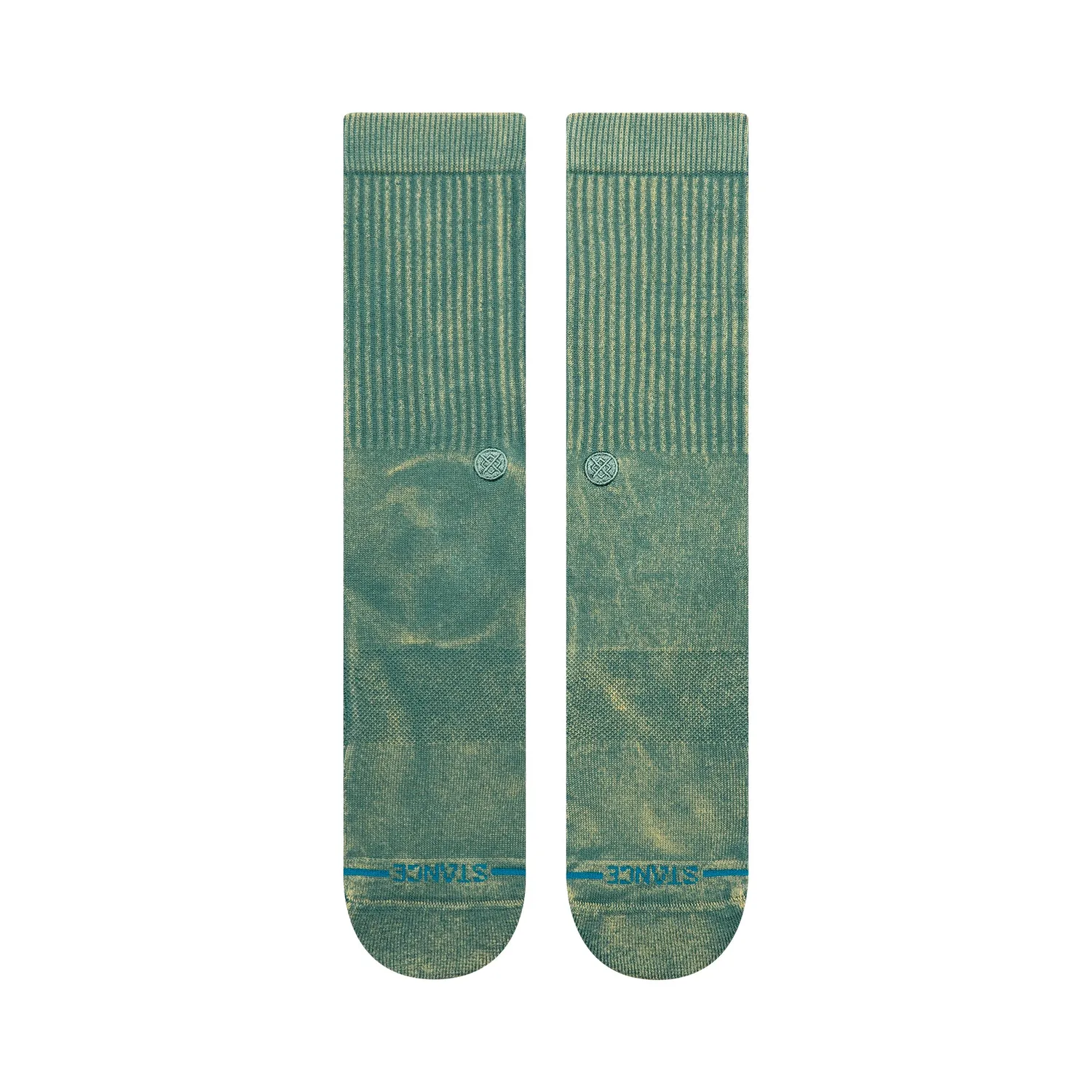 Stance Icon Dyed Crew strømper Teal bomuld