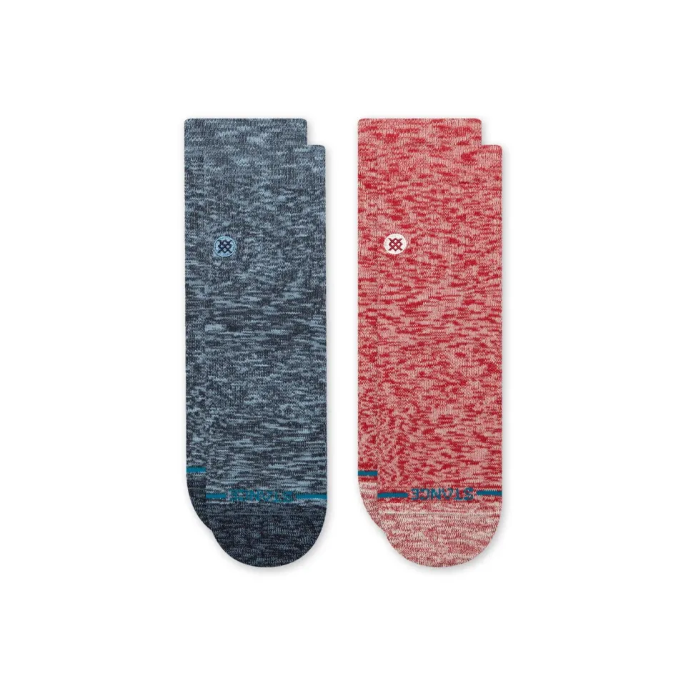 Stance Slub Quarter sokker 2-pak navy bomuld