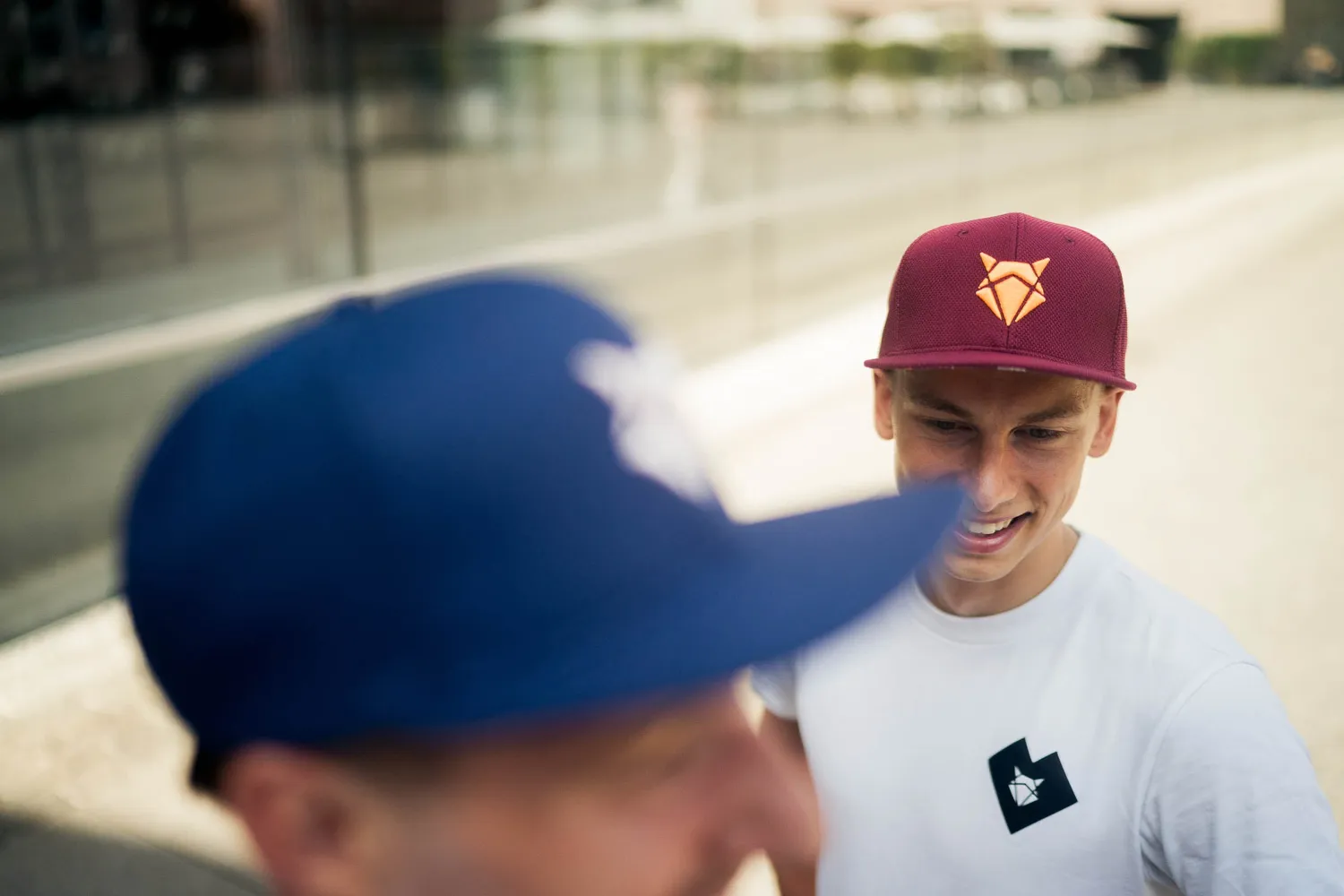 Incylence Cap Elements V2 Dark Red Orange snapback mesh