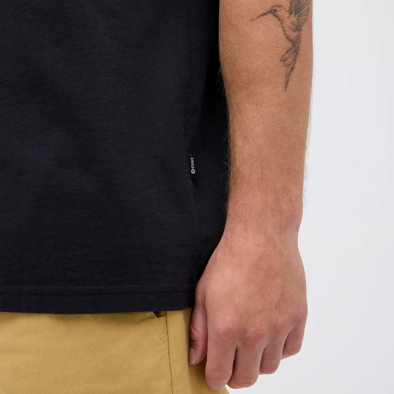 Stance Studio Organic Cotton T-shirt sort økologisk bomuld