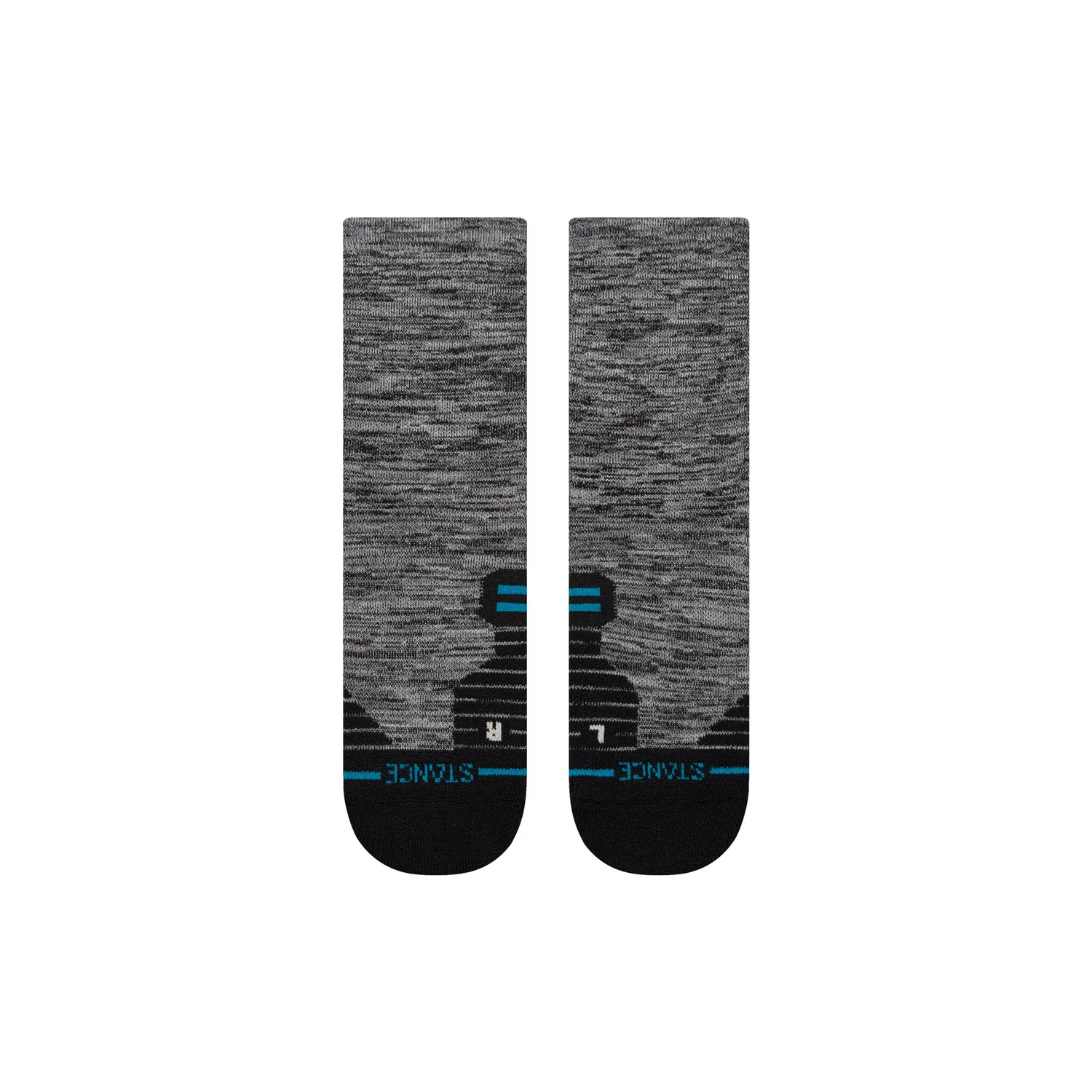 Stance Mid Wool Crew vandrestrømper black merino