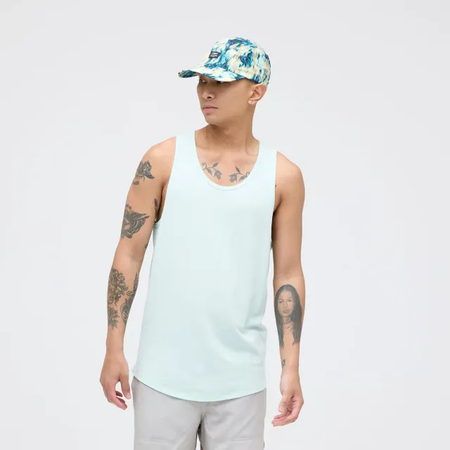 Stance Fragment 2.0 tank top isblå åndbar